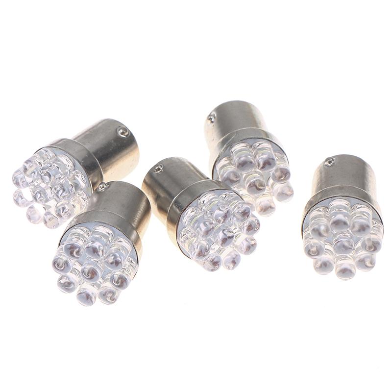 5Pcs 1156 1157 Ba15S P21W Led Bulbs Car Tail Brake Light Backup Reverse Lamp Turn Signals Bulb 12V Straw Hat Light