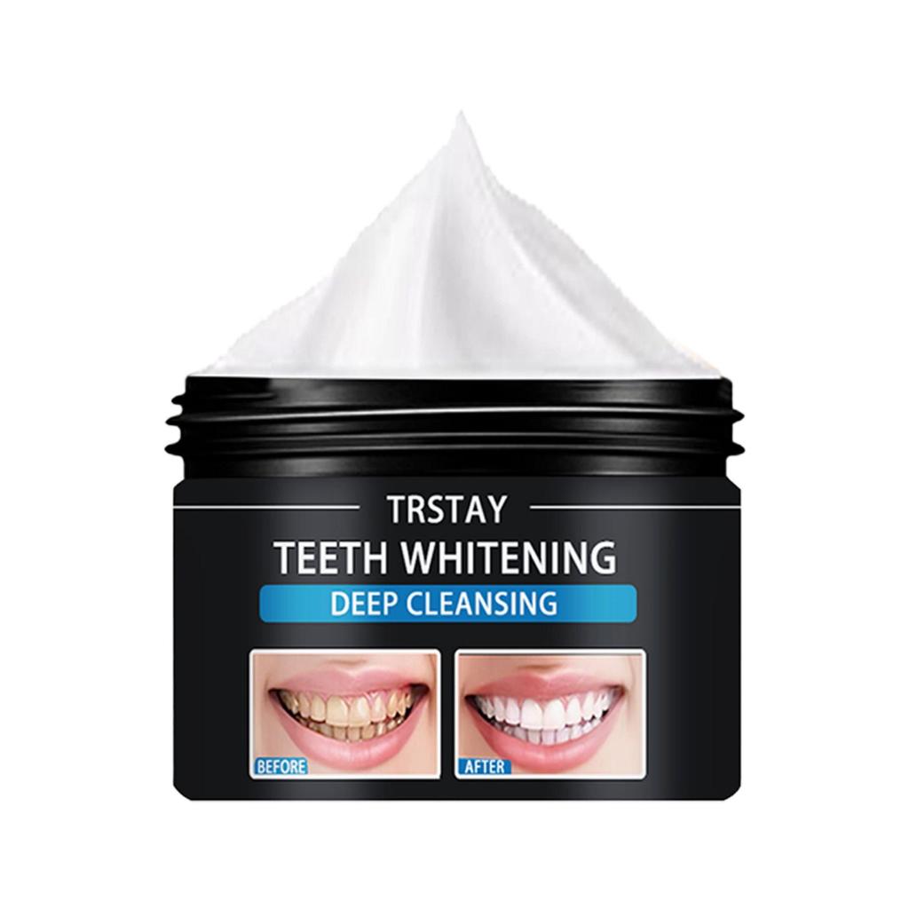TRSTAY Zubní pasta Korekce barvy zubů, odstranění kouře, odstranění skvrn, rozjasnění a bělení Zubní pasta Hloubkové čištění, ochrana zdraví zubů