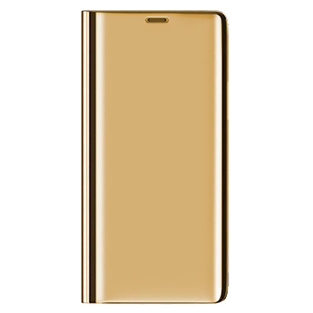 Mirror Plating Protective Stand PU Leather Case Cover for , gold