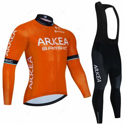 Arkea Neues Radtrikot Set Herren Langarm Radanzug 19D Gelpolster Hose Herbst MTB Maillot Ciclismo Kleidung Fahrrad Uniform
