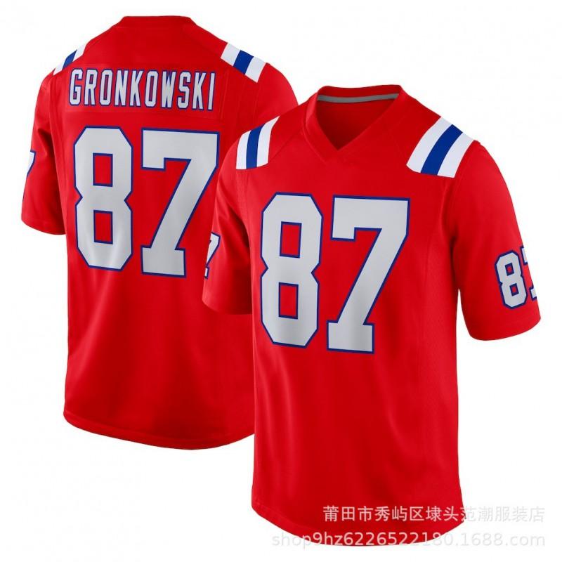 New England Patriots Embroidered Mens Football Jersey Sports Team Uniform