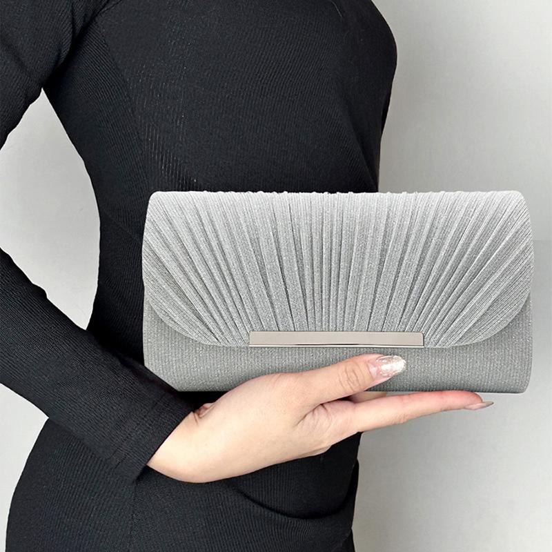 Borsa da sera a busta da donna con glitter, tracolla a catena da signora, borse a spalla, portafoglio Lg lucido, pochette da donna per matrimoni e feste, mini borsa a mano