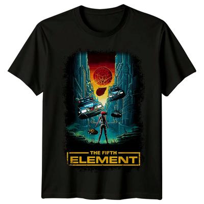 Piaty element (1997) Tričko inšpirované filmovými plagátmi, retro klasické tričko, unisex
