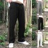 Men Splicing Printed Overalls Casual Pocket Sport Work Casual Trouser Pants