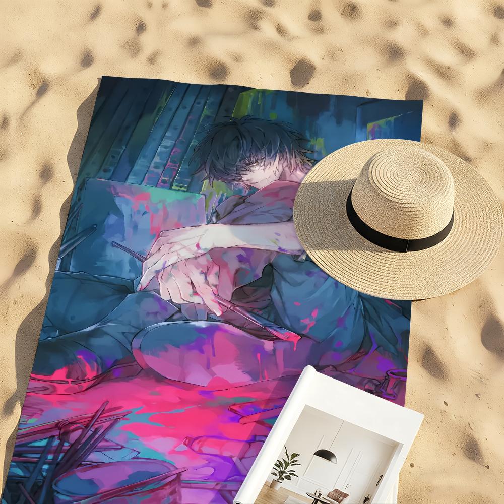 Game Slow D-Damage Anime Towel Soft Pool Gift For Travel Gym Shower Camping Quick Dry Sports Large Beach Towels