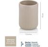 Kela KE23739 Toothbrush Holder, Beige Ceramic