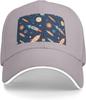 Space Rocket Planet Print Baseball Cap Polyester Casual Adjustable Dad Hat for Adult Unisex