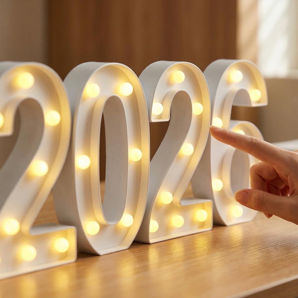 2026 Abschluss 22cm LED Leuchtet im Dunkeln Digitale Schreibtischlampe