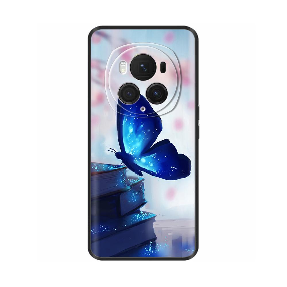 For Honor Magic6 Pro 5G Case Back Cover For Honor Magic6 5G Soft Black Silicone Fashion Phone Case For Magic 6 Pro Coque Fundas