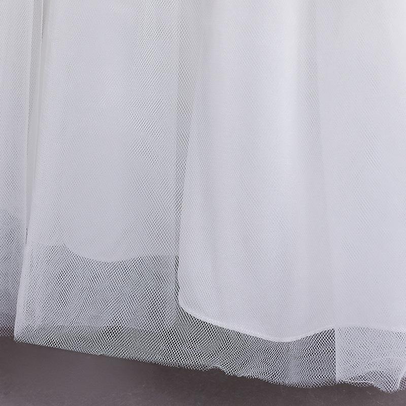 Blumenmädchenkleid für Hochzeit Kinder Tüll Prinzessin Lange Kleider Vater-Tochter-Tanz Mädchen Vestidos Spitze Stickerei