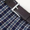 PB&ZA Women's Autumn European Style Plaid Midi Skirt with Belt