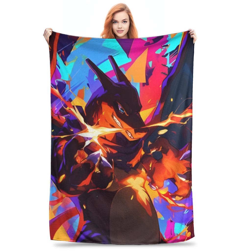 1PC Charizard8 Winter Blankets for Adults Bedding Home Interior Sofa Knee