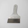 Aluminum Handle, Partially Wood-clad Putty Spatula, Stainless Steel Blade, 120mm Wide, 1 Piece