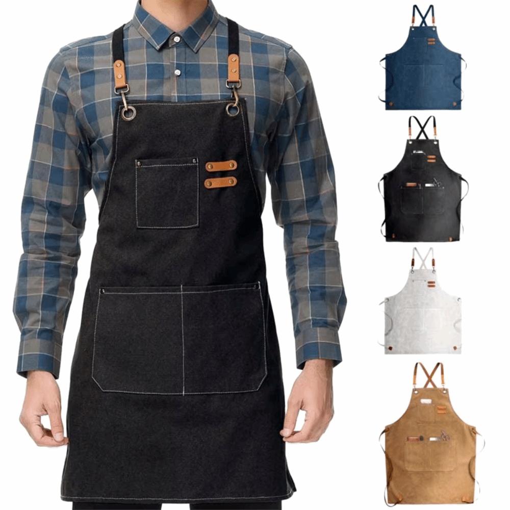 Water Proof Thickened Canvas Apron Wipe Hands Fashion Adult Apron  Household