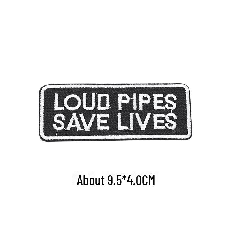 Black Self-Adhesive Embroidery Patch for DIY Clothes Repair and Decoration