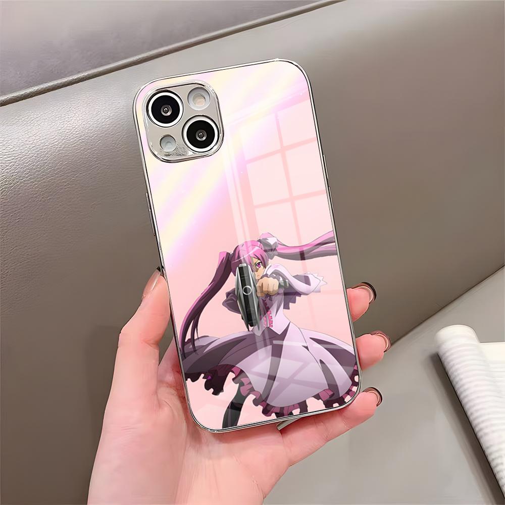 Akame Ga Kill Phone Case For IPhone 17 Pro Max 15 Pro 16 14 Plus 12 13 Mini 11 Pro Shockproof Electroplated Glass Cover