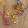 Floral Necklace Adjustable Strap Hollow Flower Charm Clavicle Chain Personalized Flower Chocker Necklace Jewelry