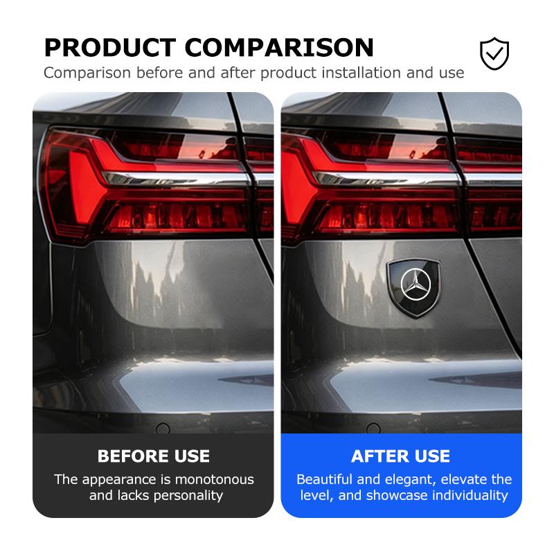 Car Alloy Sticker Shield Styling Emblem Accessories For Benz AMG VIANO GLB GLC GLE GLK W108 W124 W126 W169 W176 AM0