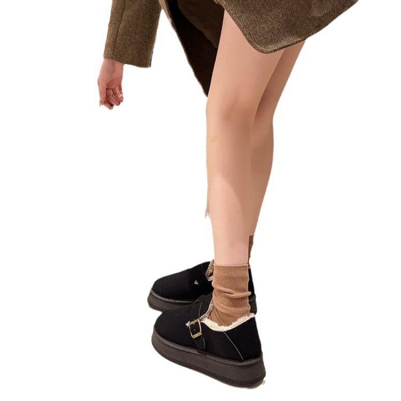 Women's Cotton Shoes Autumn and Winter New Velvet Thickened Outer Wear Versatile Thick-soled Warm Women's Shoes