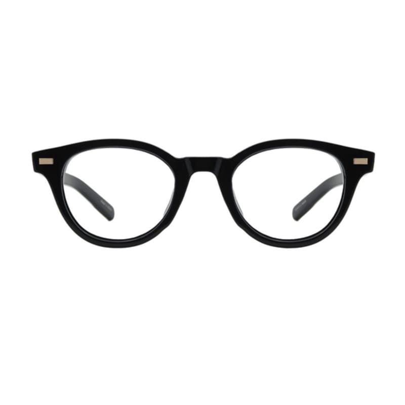 

oart Wilde BLACK Round Blue Light Blocking Horn-Rimmed Glasses black