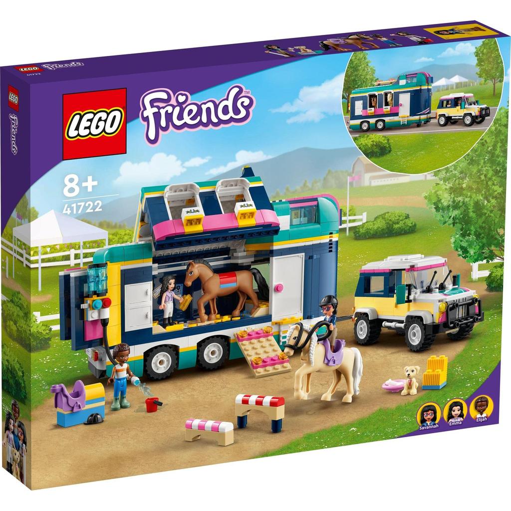 LEGO Friends Horse Show Trailer 41722, a toy, building blocks, gift, doll, pretend play, animal, girls, ages 8 and up