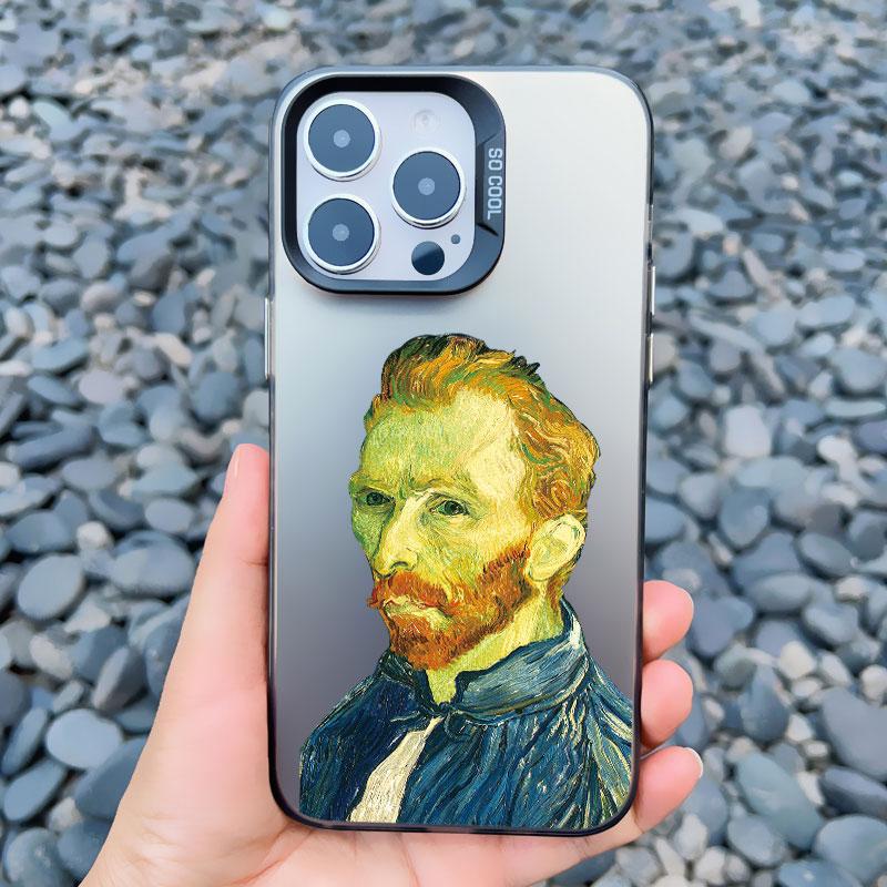 

For Coque iphone 15 14 11 12 13 Pro Max Mini 15 14 Plus Phone Cases Art Van Gogh Oil Painting Shockproof Matte Laser Back Covers iphone 13 mini