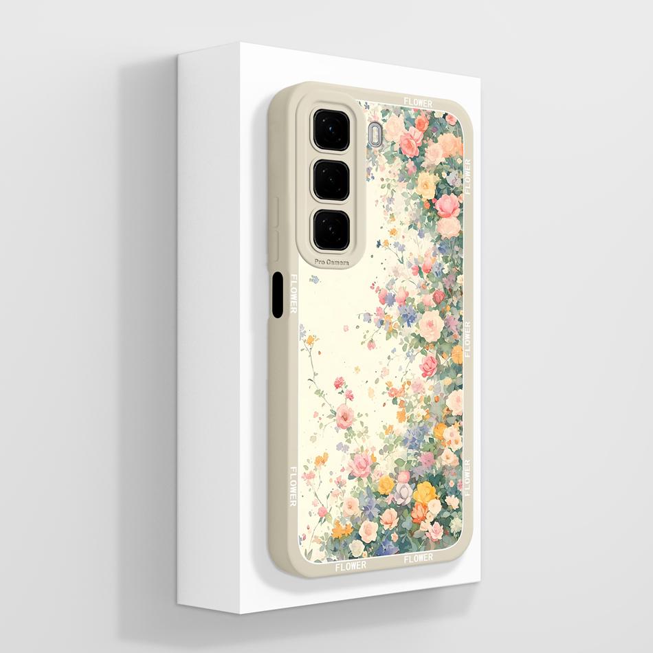 

Чехол для Infinix Hot 50 Pro Plus 50i Милый Мультяшный Мягкий Жидкий Силикон Защита Камеры Чехол для Infinix Hot 50Pro+ 50 i Infinix Hot 50i