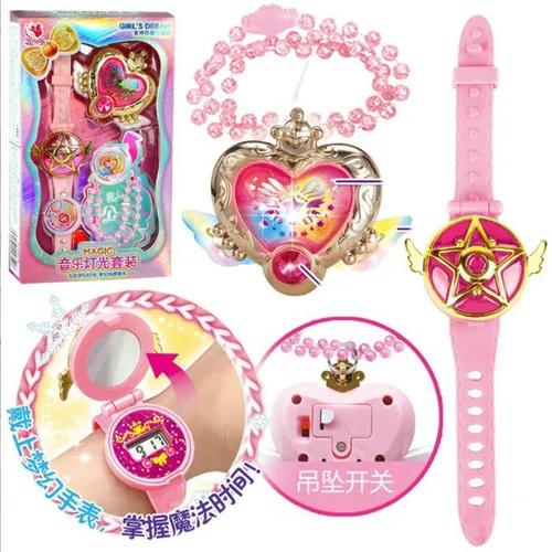 Magica DoReMi Musica Flash Rotante Bacchetta Magica Piccola Fata Magica Principessa Bacchetta Fatata Sailor Moon Scintillante Giocattolo Perfetto