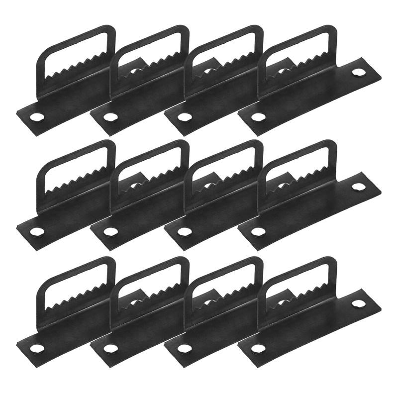 100Pcs L-Shape Photo Frame Hooks Sturdy Iron Hanging Brackets for Picture Frames Wall Art Easy Mounting Heavy Duty Display