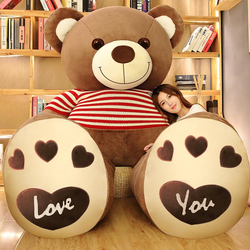 Nice High Quality  Teddy Bear With Sweater Stuffed Animals Plush Toys Doll Pillow Kids Lovers Birthday Baby Gift