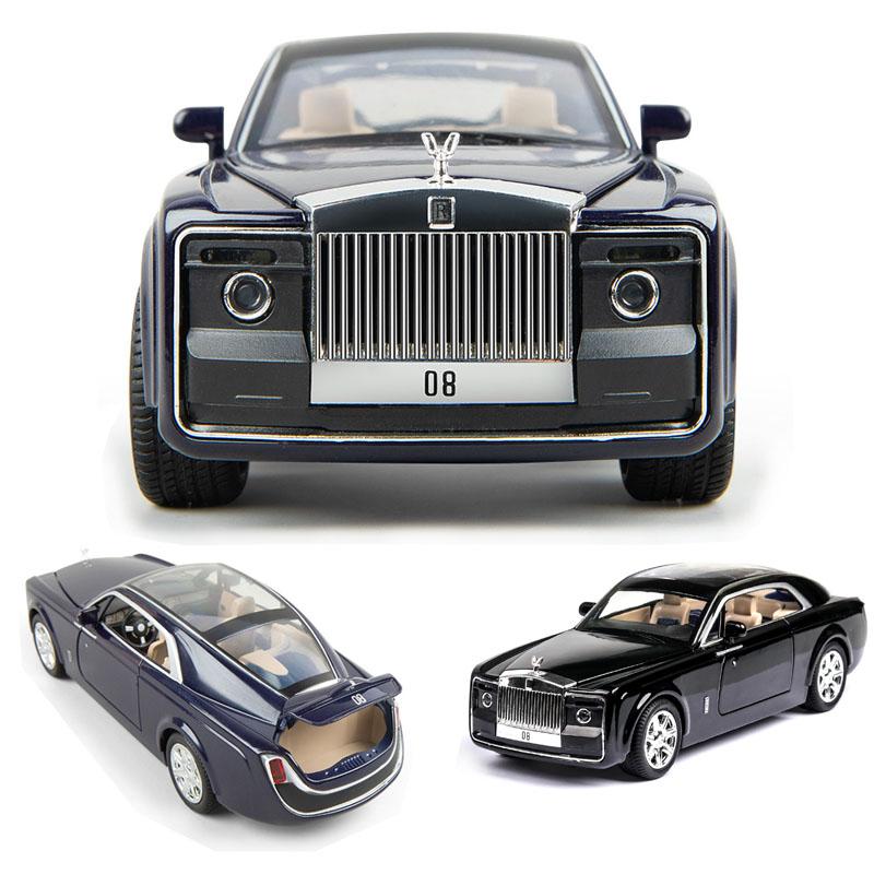 1/24 Rolls Royce Phantom Car Model Metal Model Car Alloy Die-casting Car Children's Toy Gift Collectibles Free Shipping