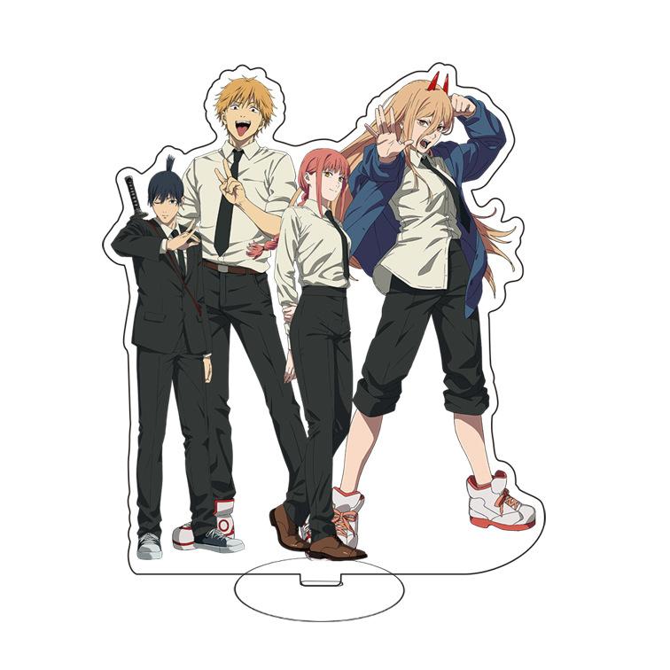 15cm Anime Chainsaw Man Acrylic Stand Action Figure Toy Makima Hayakawa Aki Figures Desktop Home Decoration