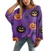 XY-LK01-Pullover hollow blouse 3D printed sweater spring and summer new