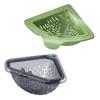 2 Peças Peneira Magnética Triangular para Ralo de Pia, Filtro de Resíduos de Alimentos para Cozinha com Fundo de Rosca, Suporte de Esponja à Prova de Ferrugem, Organizador de Canto de Pia, Casa