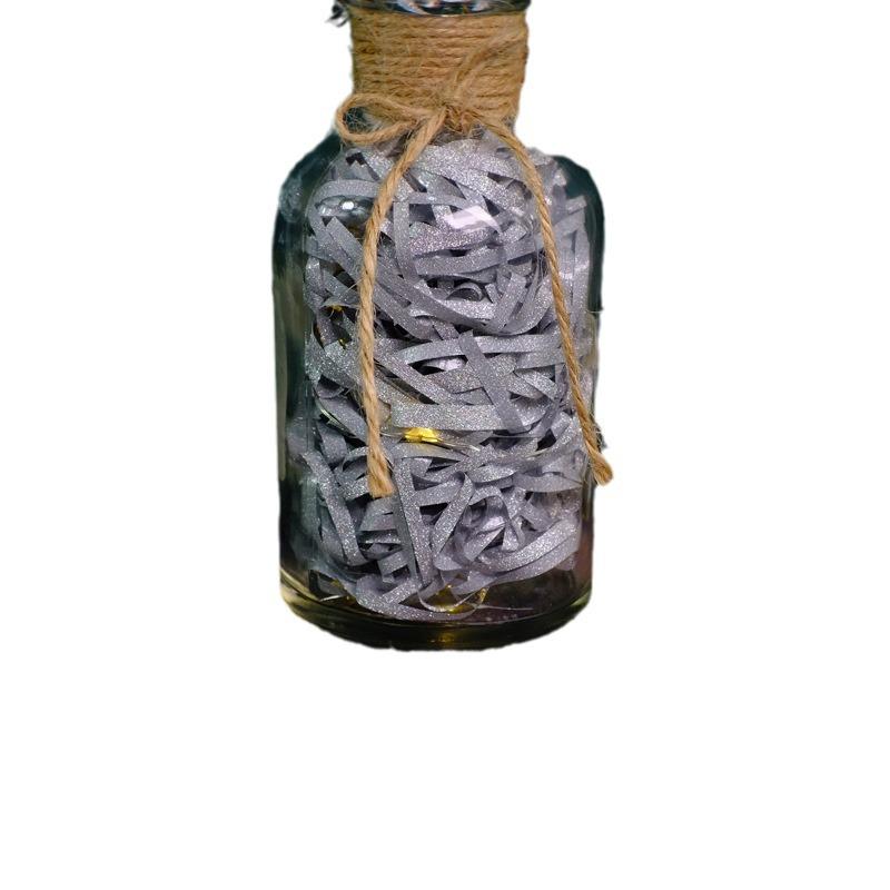 Raffia Gift Box Filler: Shredded Paper Silk with Glitter for High-End Gift Decoration