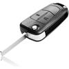 Key Fob Shell Opel Corsa Astra | 2 Buttons Foldable Without Replacement Blade Label