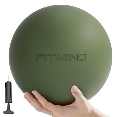 FITMIND Pilates Ball, 20cm, Gymnastic Exercise Ball, Yoga Ball, Small, Stretching, Rehabilitation, Gymnastic (Dark Green)