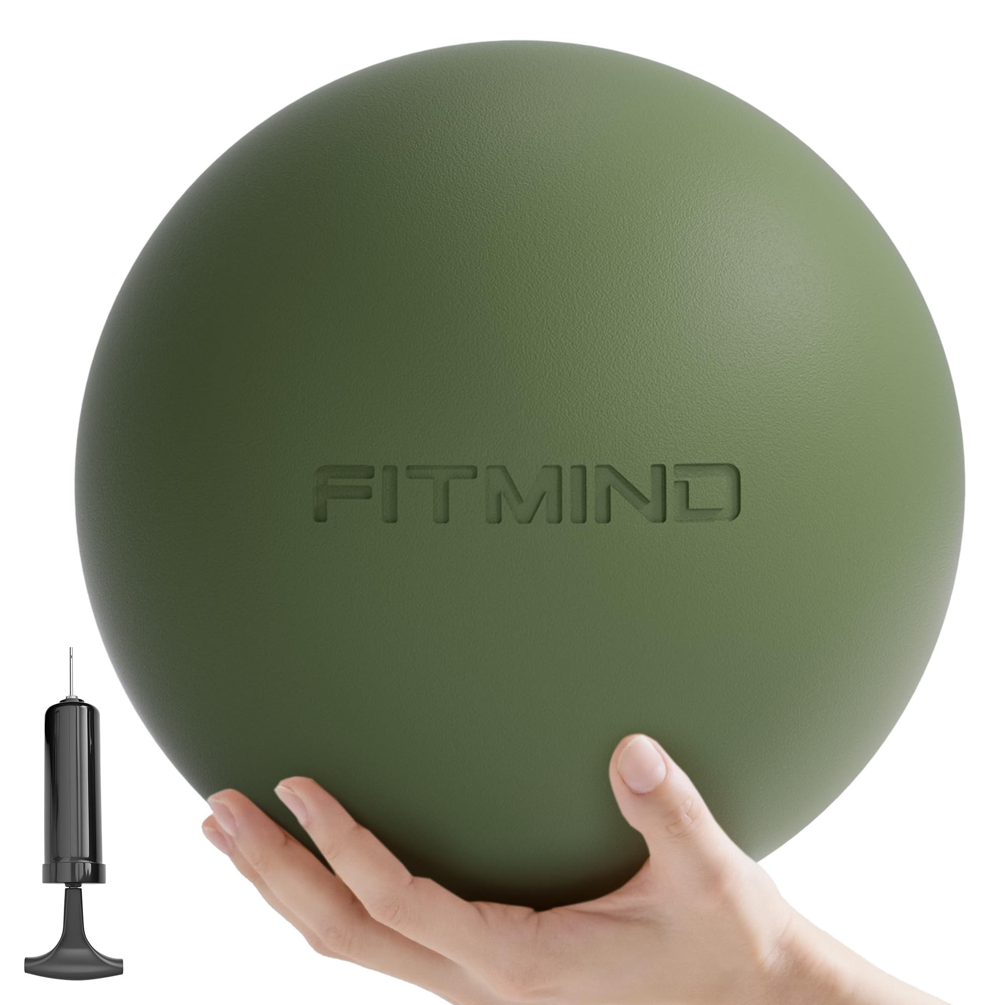 

FITMIND Pilates Ball, 20cm, Gymnastic Exercise Ball, Yoga Ball, Small, Stretching, Rehabilitation, Gymnastic (Dark Green)