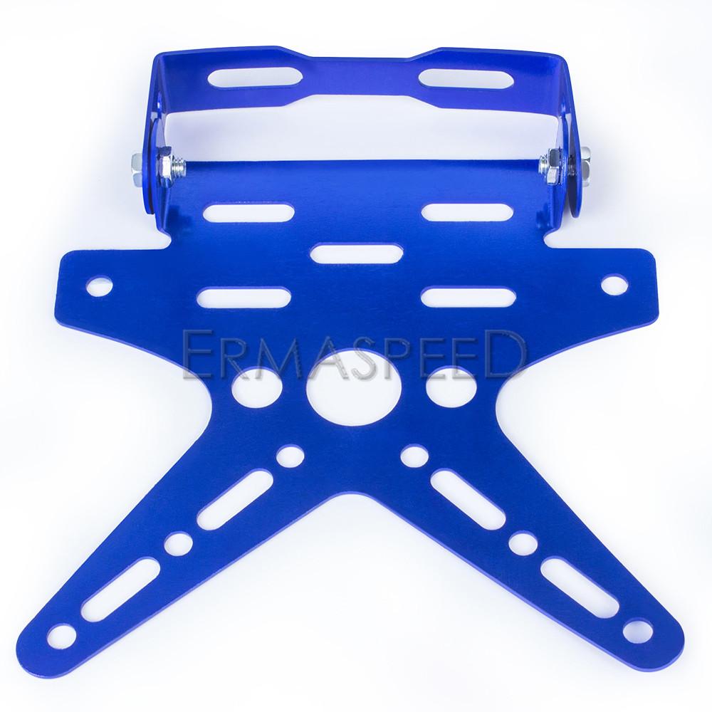 CNC-Legierung Universal Motorrad Kennzeichenhalter Einstellbare Kennzeichenhalter Nummernschildhalter Heckhalterung Moto