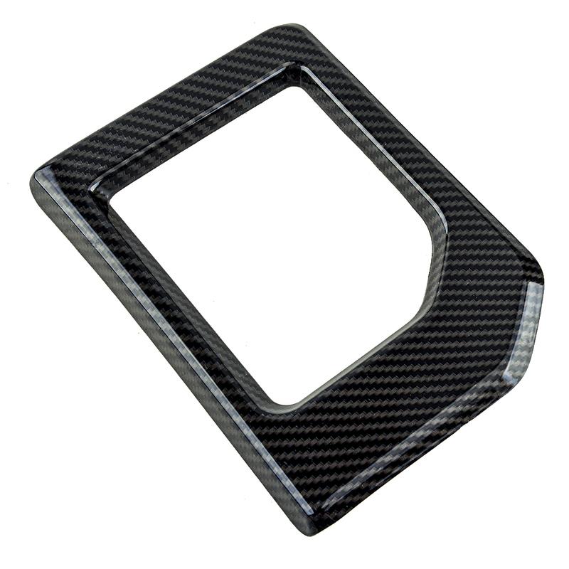 ABS Car Interior Gear Shift Panel Cover Trim Black Carbon Fiber Style fit for Toyota Tundra 2014-2016 2017 2018