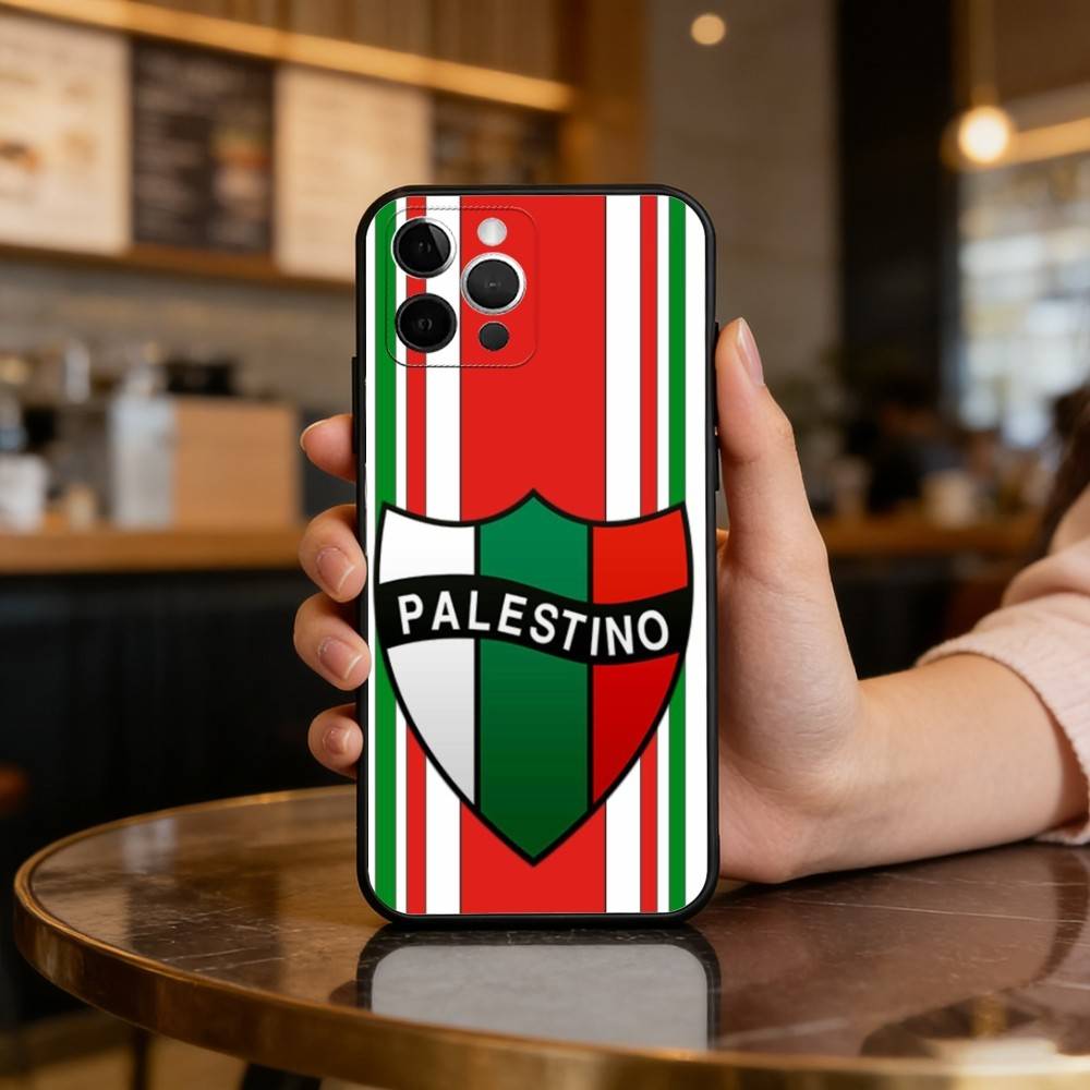 Club D-Deportivo P-Palestino Soft Silicone Black Cover,Phone Case For iPhone 17,16,15,14,13,12,11 Plus,Pro Max,XS