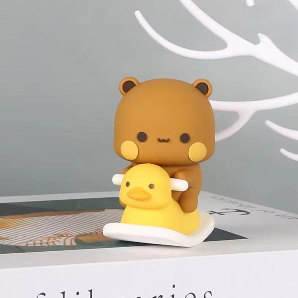 6.5cm Collectible Cute Action Kawaii Bear Toy Home Decor Bubu Dudu Panda Bear Figure Toys Sweet Lovely Panda Figure Deco