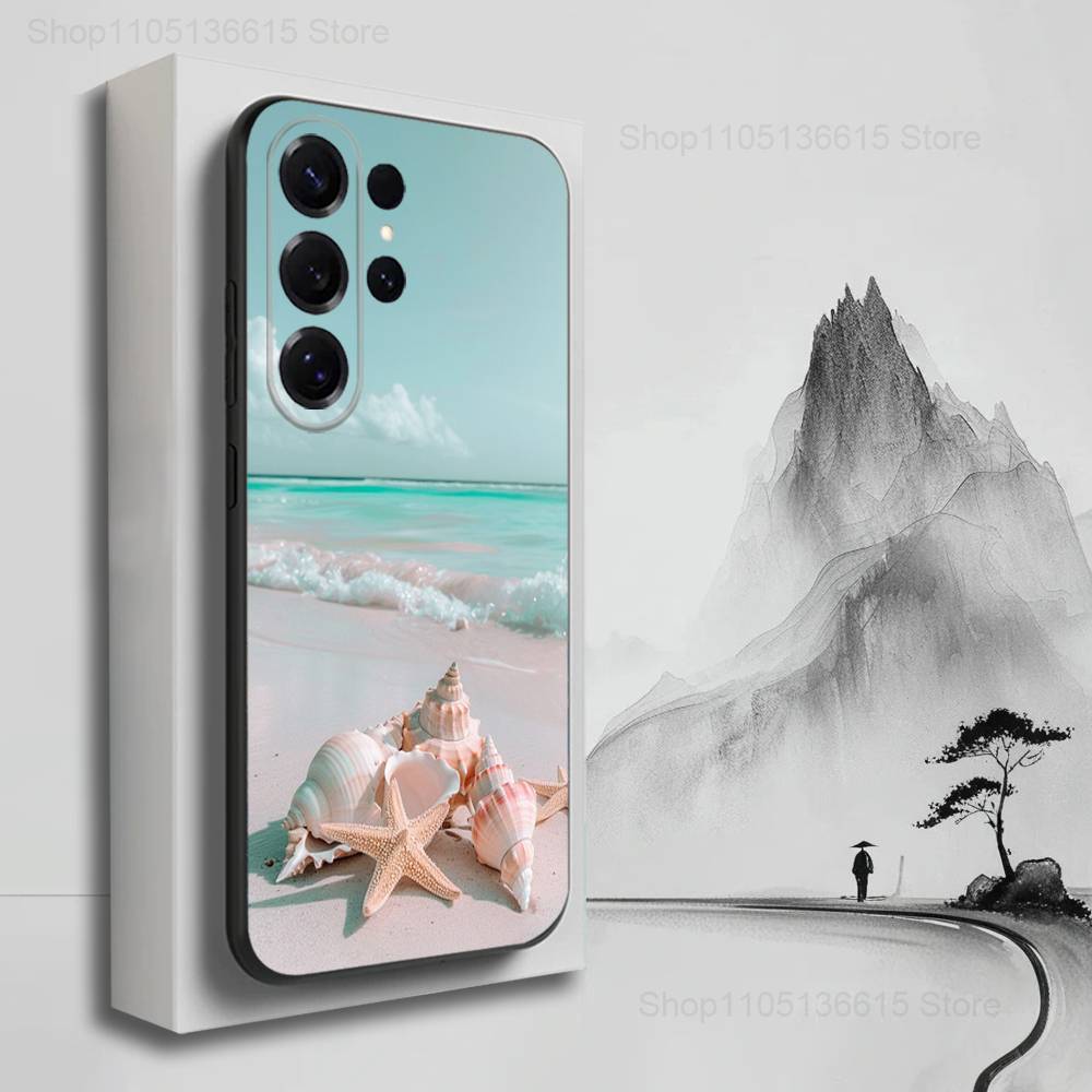 

Чехол Ракушки Морская Звезда Для Samsung S25,S24,S23,S22,S21,S20,S10,S9,Ultra,Plus,Lite,FE,Мягкий Силиконовый Черный Чехол SamsungS21plus