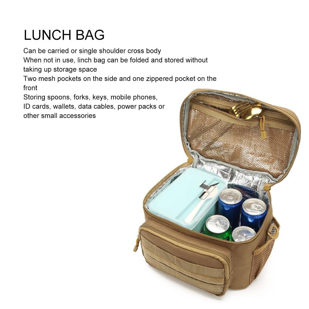 Leakproof Insulated Lunch Bag Adjustable Strap Insulated Cooler Bag Outdoor Picnic