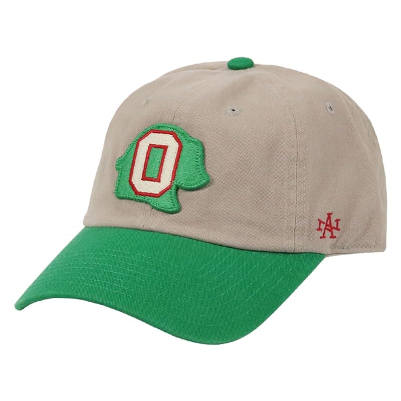 

[American Needle] cap auckland oaks PCL logo hat men s ladies minor league low cap unisex Gray x Kelly green