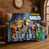 3D R-Robloxs Games Cartoon Soft Plush Blanket,Flannel Throw Blanket for Living Room Bedroom Bed Sofa Cover Picnic Office Gift