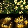 Solar LED Cherry Blossom Courtyard Waterproof Decorative String Lights