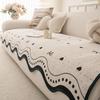 Chenier Four Seasons Universal Sofa Cushion  New Irregular Sofa Cover Fixed Non-Slip Leather Sofa Cushion
