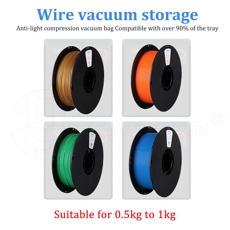 For 3D Upgraded black Filament Vacuum Bag PLA ABS PETG Filament Storage with USB Rechargeable Electric Air Pump Vacuum Sealing