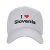 I Love Slovenia Baseball Cap Golf Hat Vintage Golf Cap Hat Baseball Cap Luxury Woman Men's
